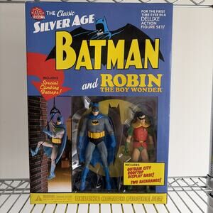 2003 DC Direct The Classic Silver Age Batman and Robin Deluxe Action Figure Set